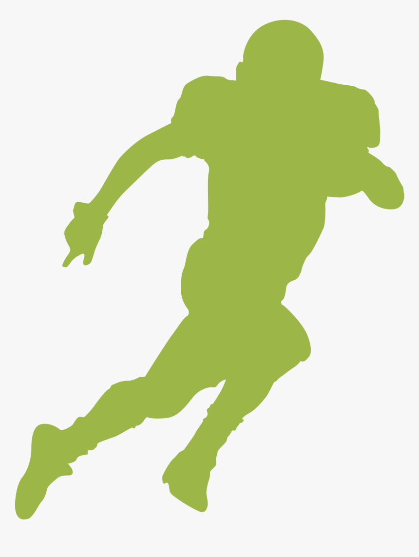 Silhouette Football Player Clipart, HD Png Download, Free Download