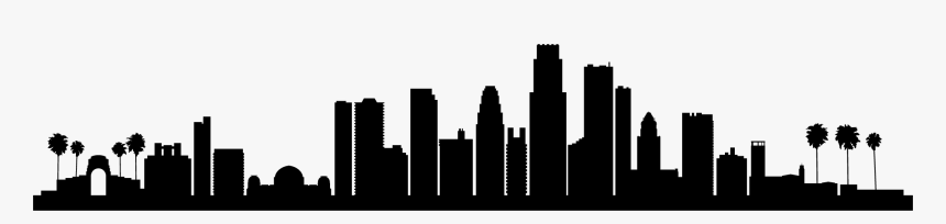 Los Angeles Skyline Silhouette, HD Png Download, Free Download