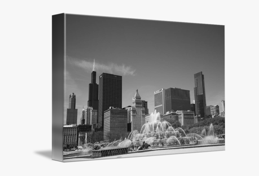 Chicago Skyline Wall Art - Buckingham Fountain, HD Png Download, Free Download