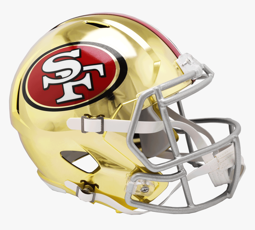 San Francisco Ers Chrome Alternate Replica Helmet Png - San Francisco 49ers, Transparent Png, Free Download