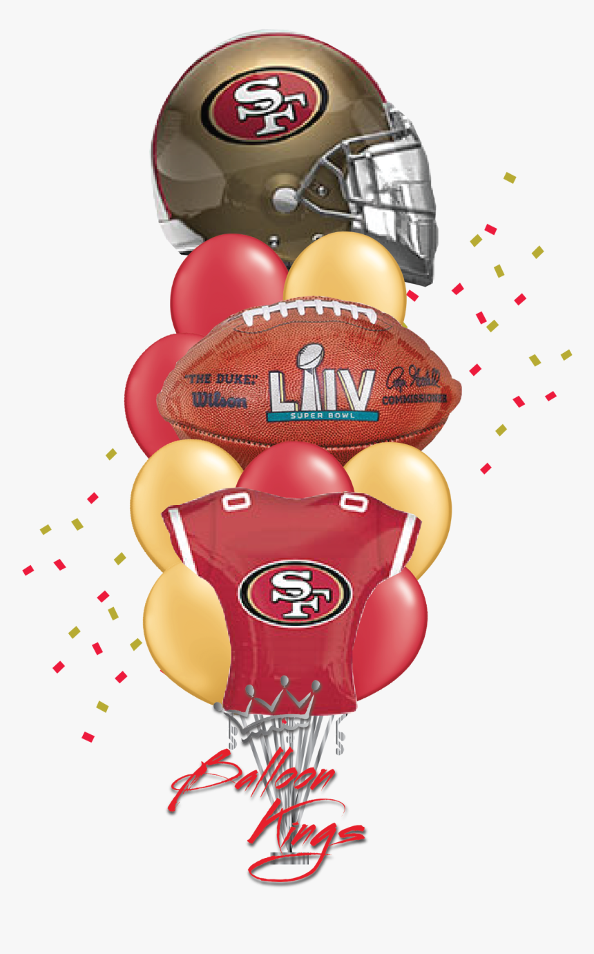 Super Bowl 49ers Bouquet - Cartoon, HD Png Download, Free Download