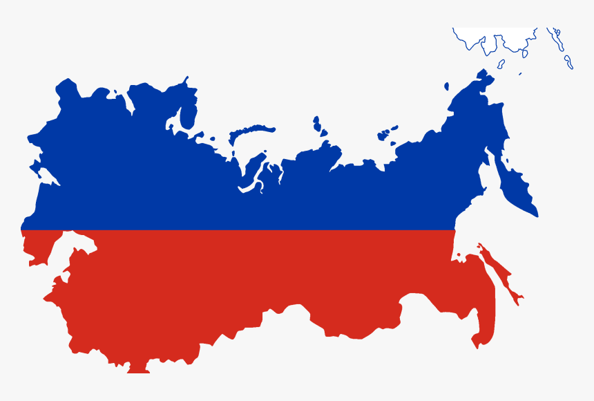 Russia, Russian Empire, Flag Of Russia, Blue, Map Png - Russia Map With Flag, Transparent Png, Free Download