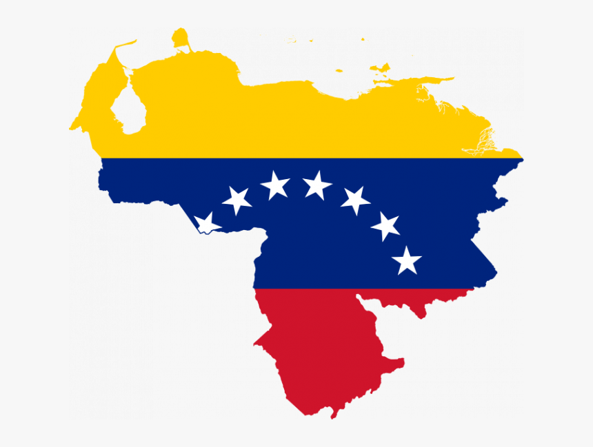 Venezuela Flag Map Png, Transparent Png, Free Download