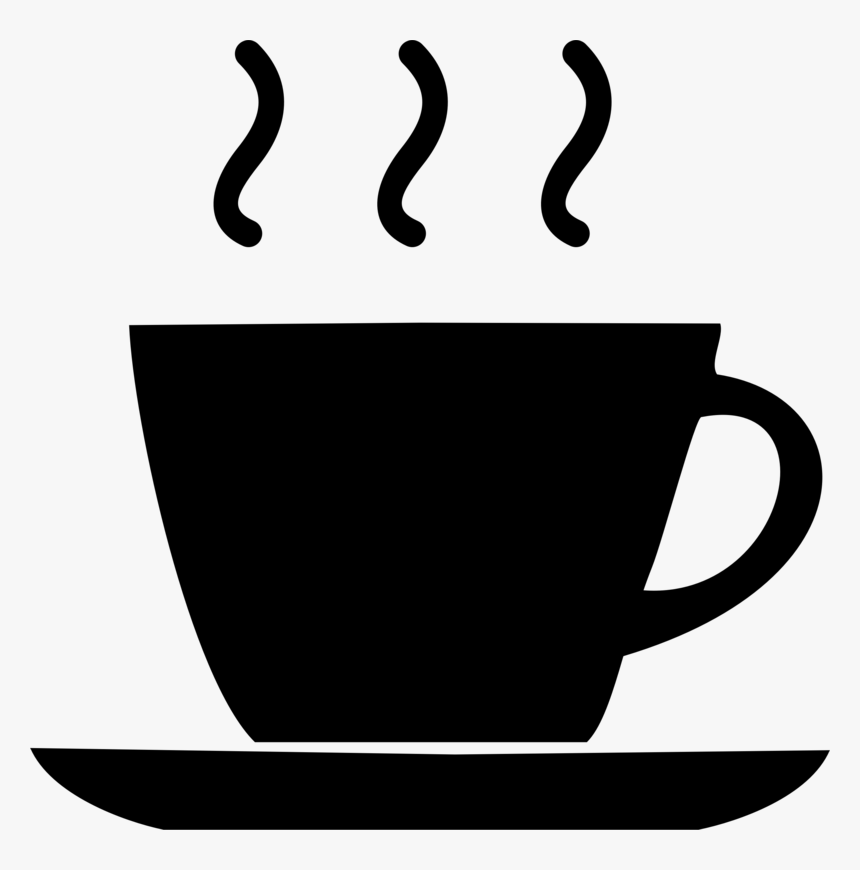 Coffee Clipart Cup Tea - Silhouette Coffee Cup Png, Transparent Png, Free Download