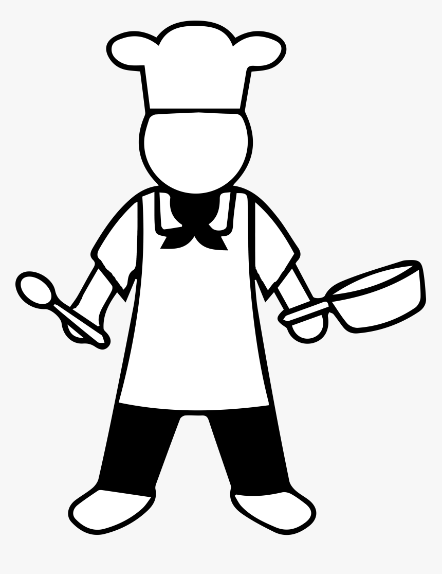 4d Drawing Chef - Easy Drawing Of A Cook, HD Png Download, Free Download