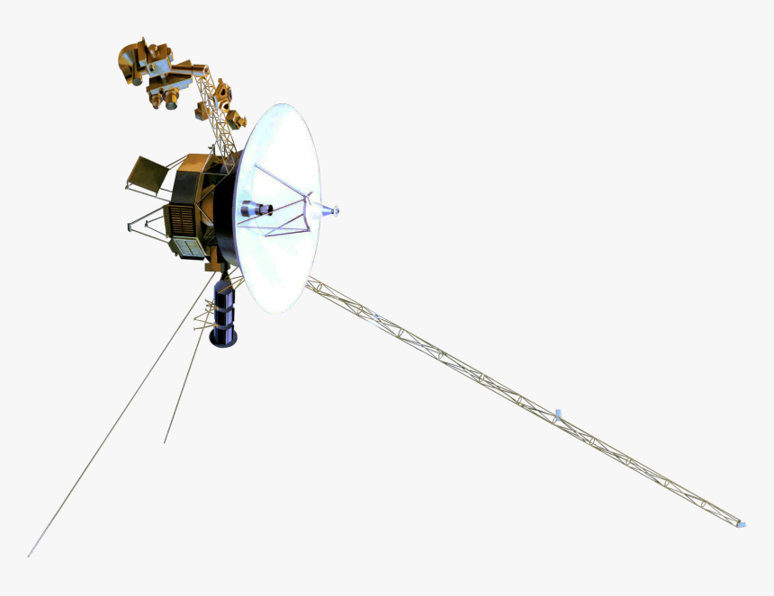 Model Of A Small-bodied Spacecraft With A Large, Central - Voyager 1, HD Png Download, Free Download