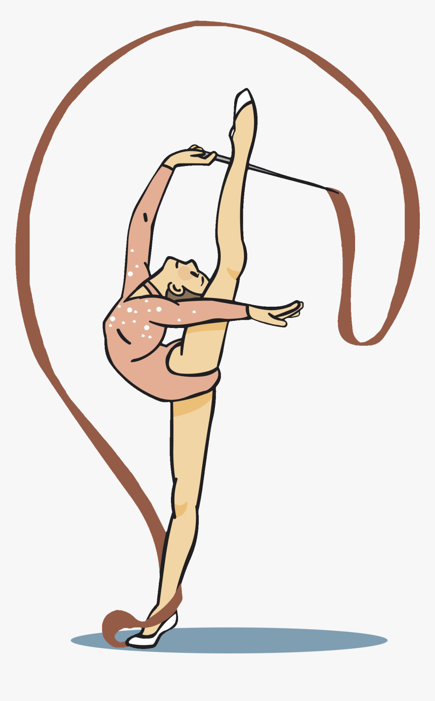 Dibujos De Gimnasia Rítmica, HD Png Download - kindpng