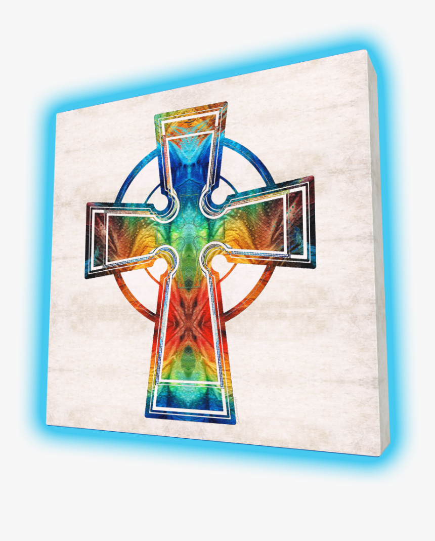 Celtic Cross Stained Glass Window, HD Png Download, Free Download