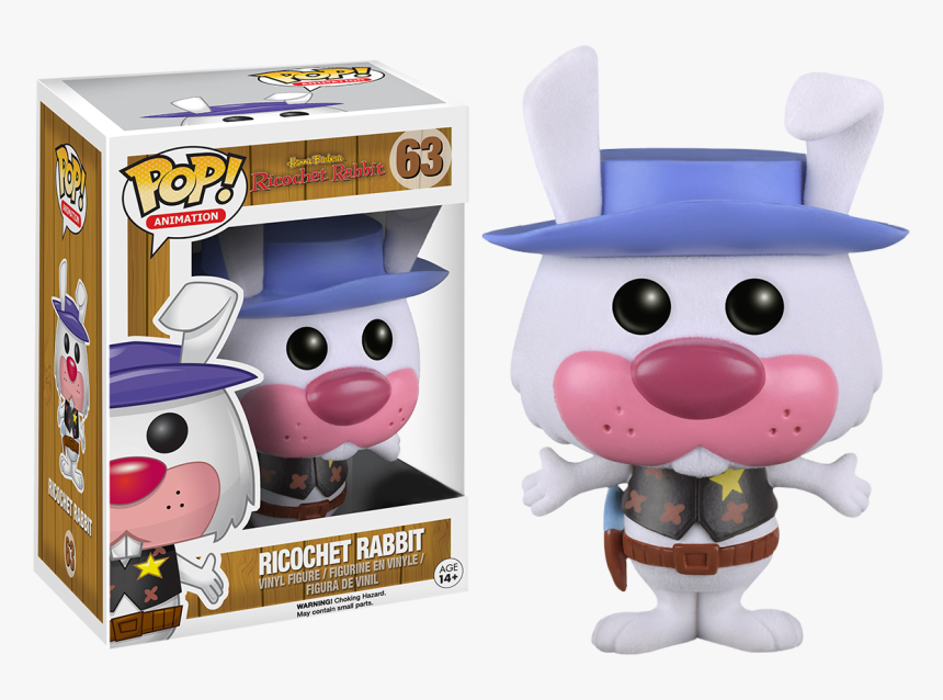 Ricochet Rabbit Flocked Pop Vinyl Figure - Ricochet Rabbit Funko Pop, HD Png Download, Free Download