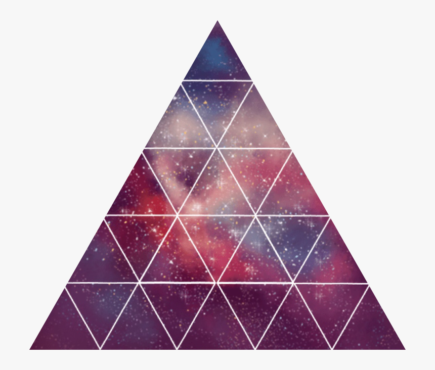 #geometric #geometricstickers #triangles #shapes #galaxy - Triangle, HD Png Download, Free Download