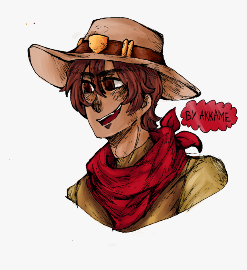 Mccree Head Png - Illustration, Transparent Png, Free Download