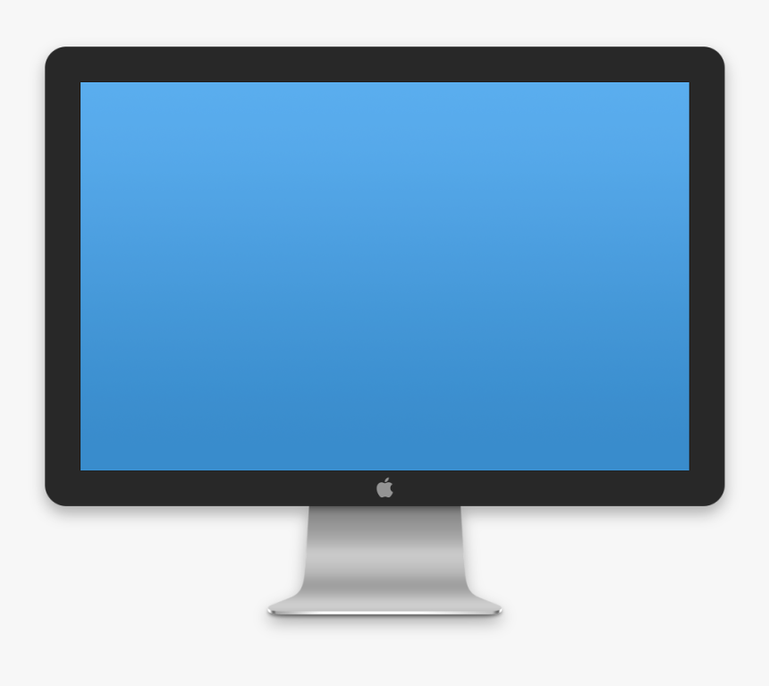 Apple Monitor Clipart Png Royalty Free Library Images - Monitor Apple Computer, Transparent Png, Free Download