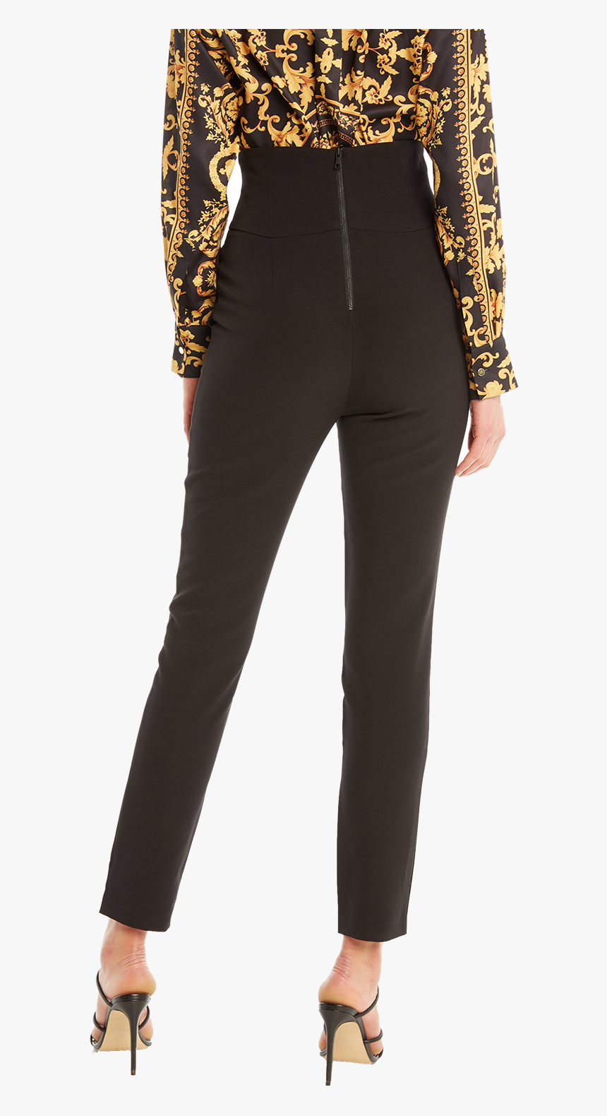 Corset Pant In Colour Caviar - High Heels, HD Png Download, Free Download
