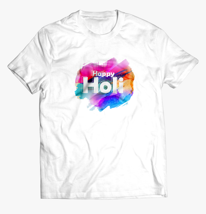 Funcart Colorful Hand Print Happy Holi T Shirt"
 Title="funcart - T-shirt, HD Png Download, Free Download