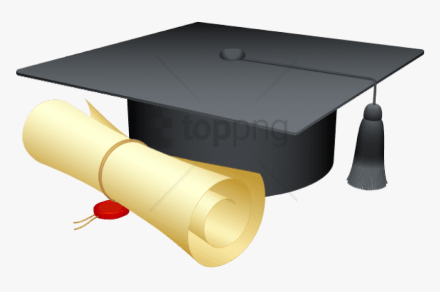 Graduation Hat Png - Graduation Cap And Certificate Png, Transparent Png, Free Download