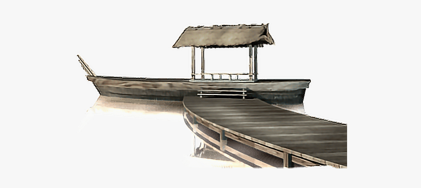 #ftestickers #woodenpier #pier #wooden #boat #sea - Png China Boat, Transparent Png, Free Download