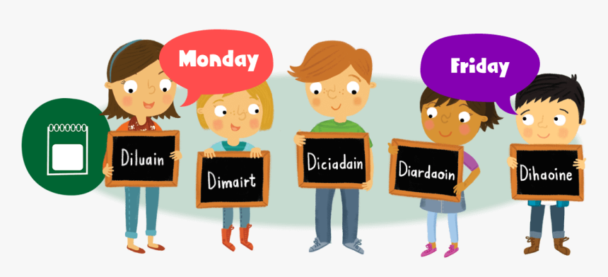 Days Of The Week Cartoon Png , Png Download - Go Gaelic, Transparent Png, Free Download