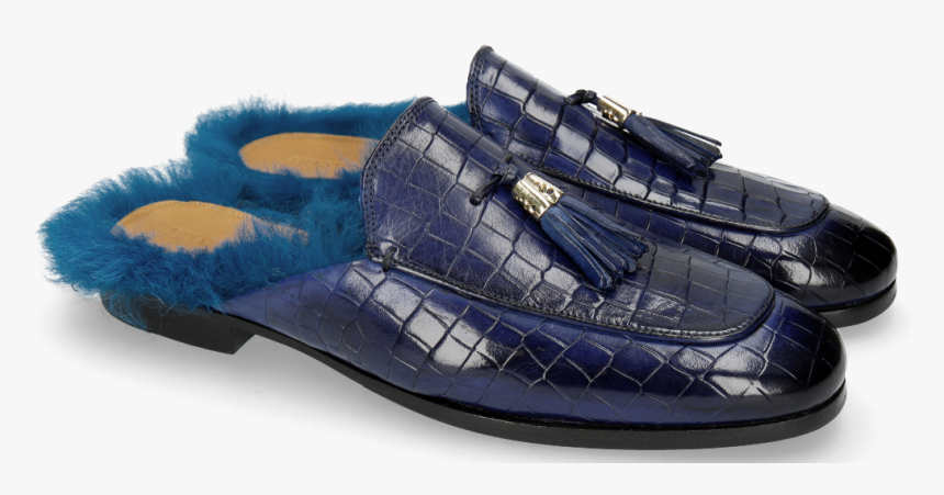 Mules Clive 5 Crock Midnight Blue Fur Long Turquoise - Melvin & Hamilton, HD Png Download, Free Download