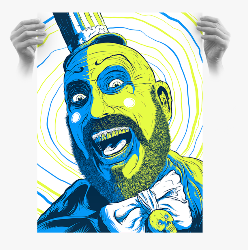 Captain Spaulding Hypno Clown "glowbug - Captain Spaulding Art, HD Png Download, Free Download