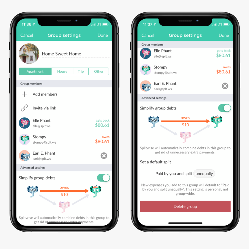 Splitwise App, HD Png Download, Free Download
