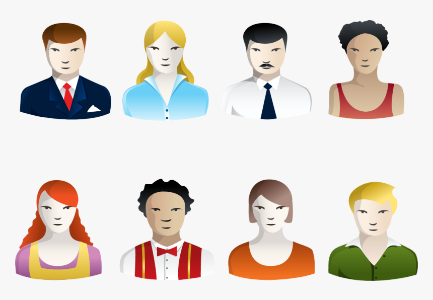 Cartoon Characters, Men And Women Png Download - Cartoon, Transparent Png, Free Download