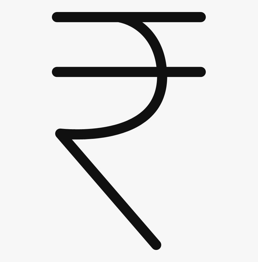 Rupee Symbol White Png