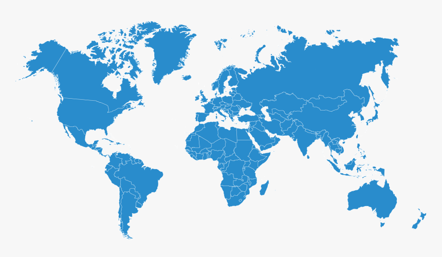 World Map Silhouette Countries, HD Png Download, Free Download