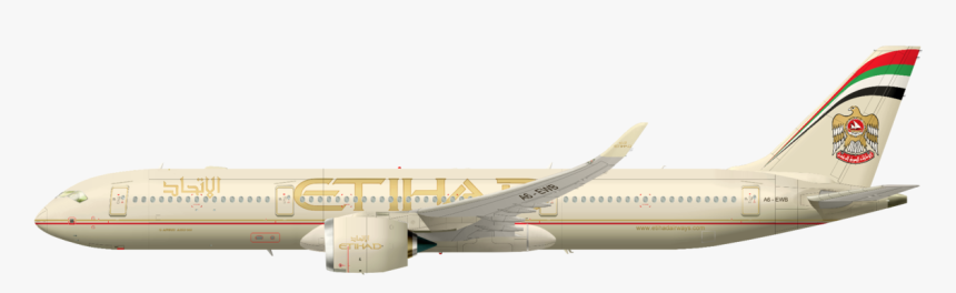 A350xwb-941 Etihad Airways - Etihad Airways .png, Transparent Png, Free Download