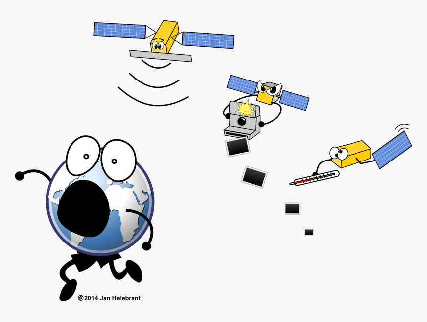 Satellite Clipart Cartoon - Gps Cartoon Png, Transparent Png, Free Download