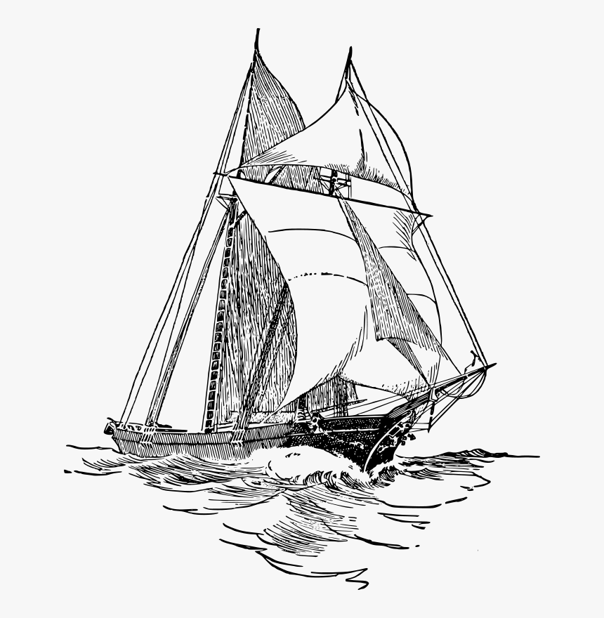 Sailboat 5 - Sailboats Clip Art, HD Png Download, Free Download