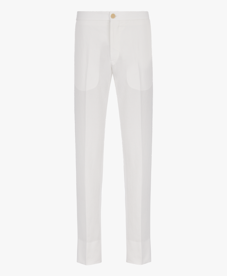 White Slim Fit Trousers - Pocket, HD Png Download, Free Download