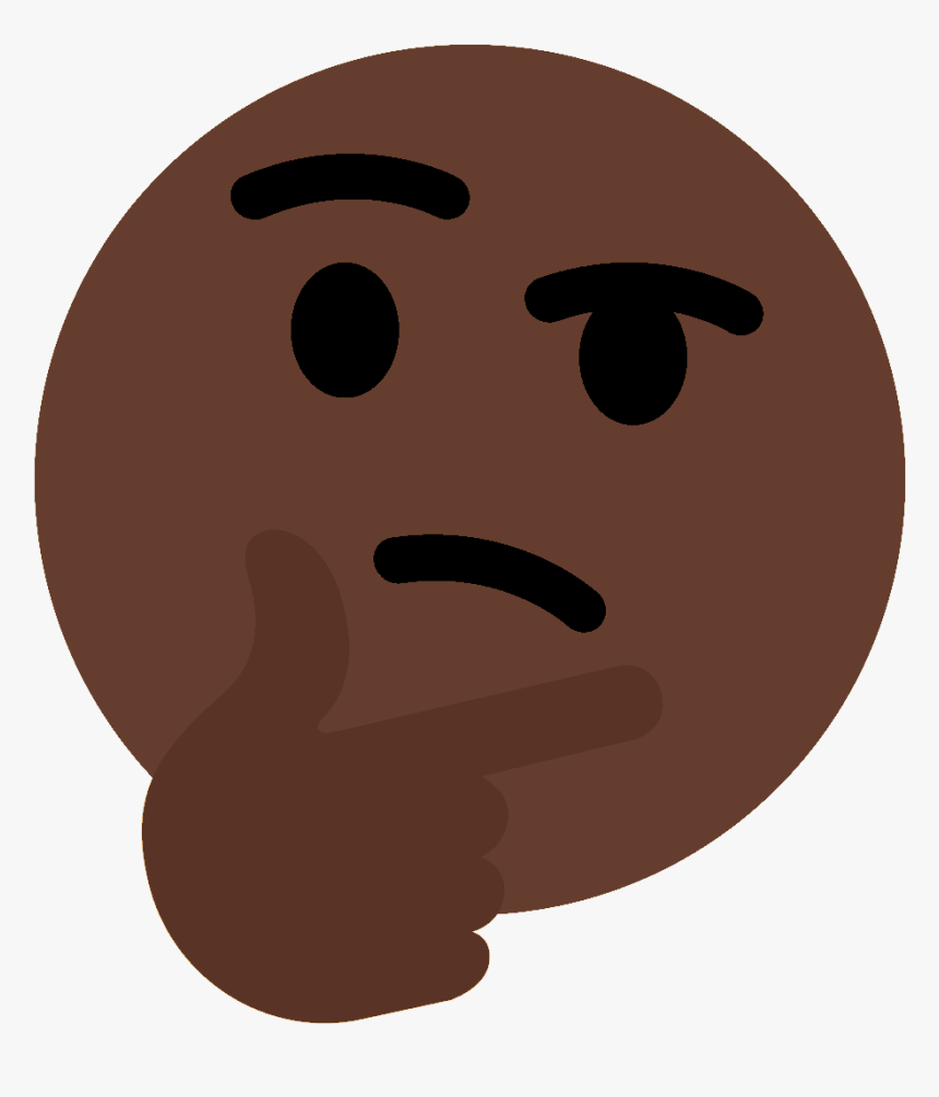 Thinking Png Emoji - Smiley, Transparent Png, Free Download