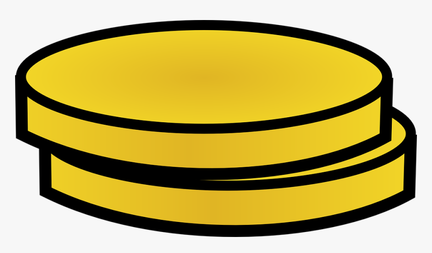 2 Gold Coins Clipart - Clipart Two Gold Coins, HD Png Download, Free Download