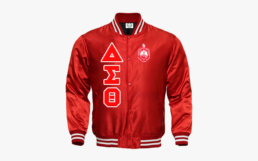 Red Satin Varsity Jacket, HD Png Download, Free Download