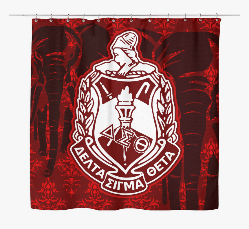 Delta Sigma Theta Shower Curtain - Delta Sigma Theta Crest, HD Png Download, Free Download