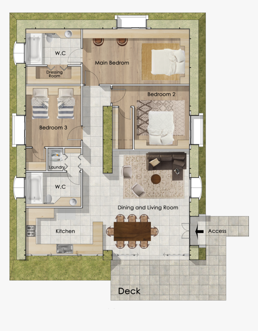 Planta Texto Ingles - Floor Plan, HD Png Download, Free Download