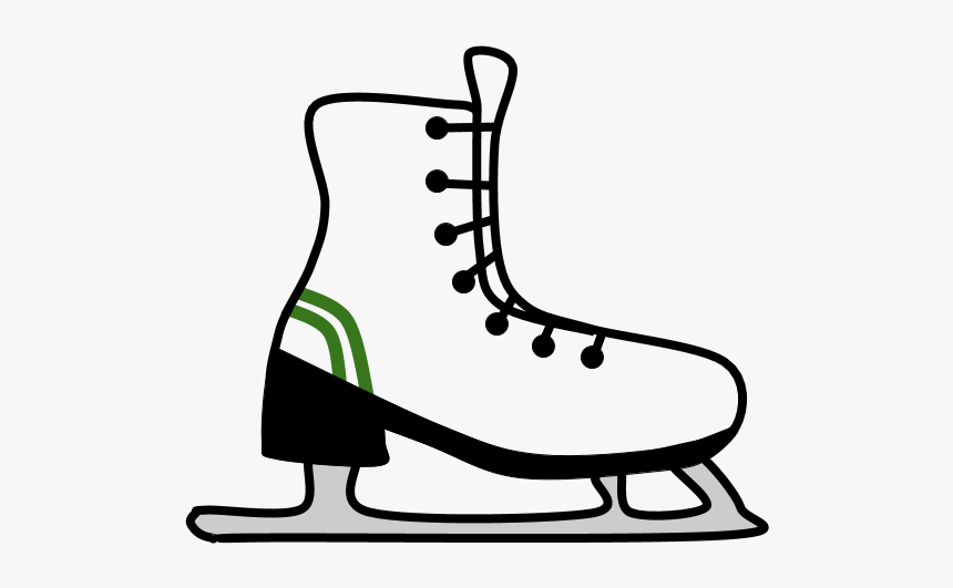 Ice Skates, Green Stripe - Ice Skate, HD Png Download, Free Download