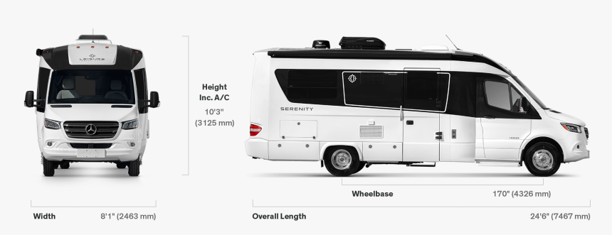 Serenity Specifications - Leisure Travel Vans, HD Png Download, Free Download