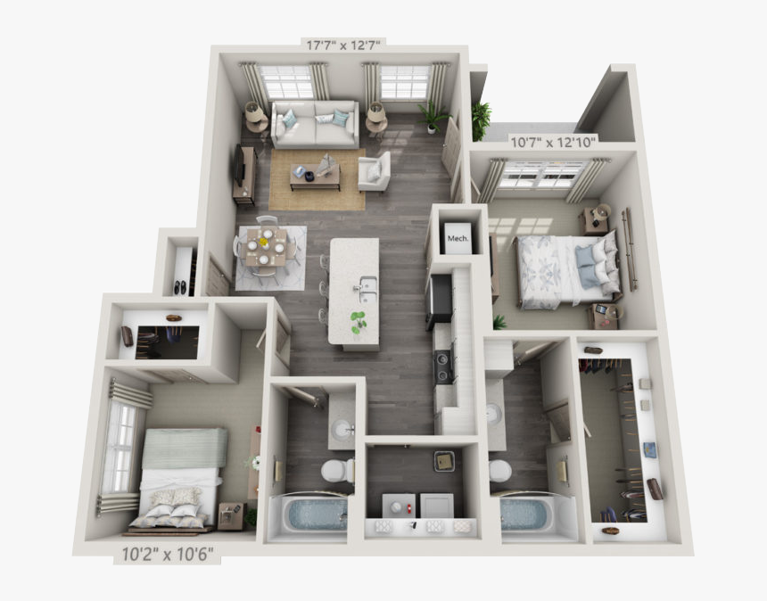 The Dogwood - Floor Plan, HD Png Download, Free Download