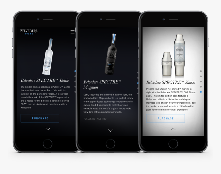 Website Mockups 3 Iphones Bvs 2, HD Png Download, Free Download