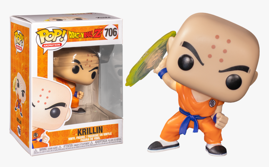 Dragon Ball Z - Funko Pop Dbz Krillin With Destructo Disc, HD Png Download, Free Download