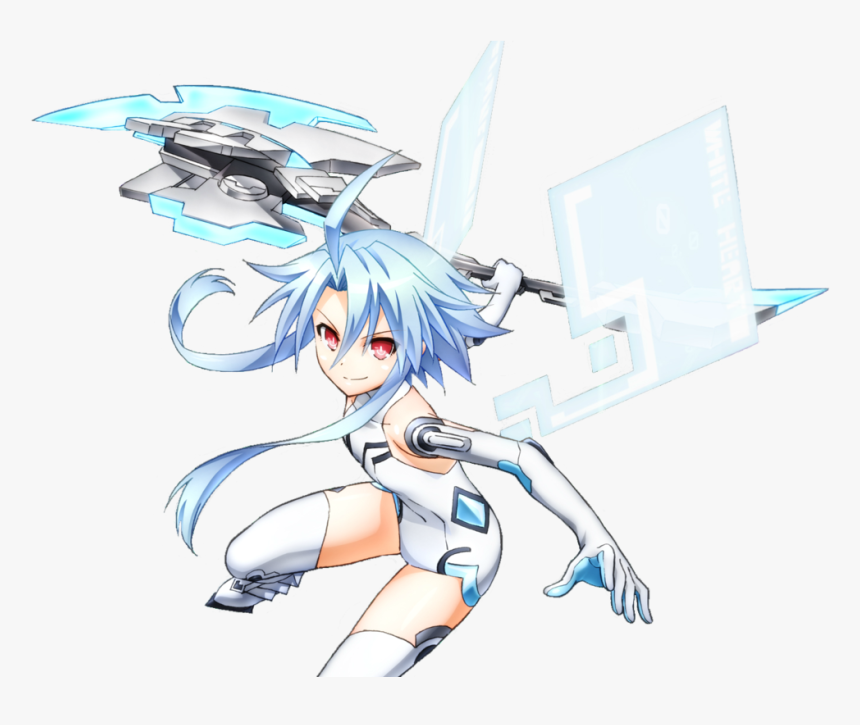 Hyperdimension Neptunia White Heart By Icelancer1999-d9pwclw - White Heart Blanc Neptunia, HD Png Download, Free Download