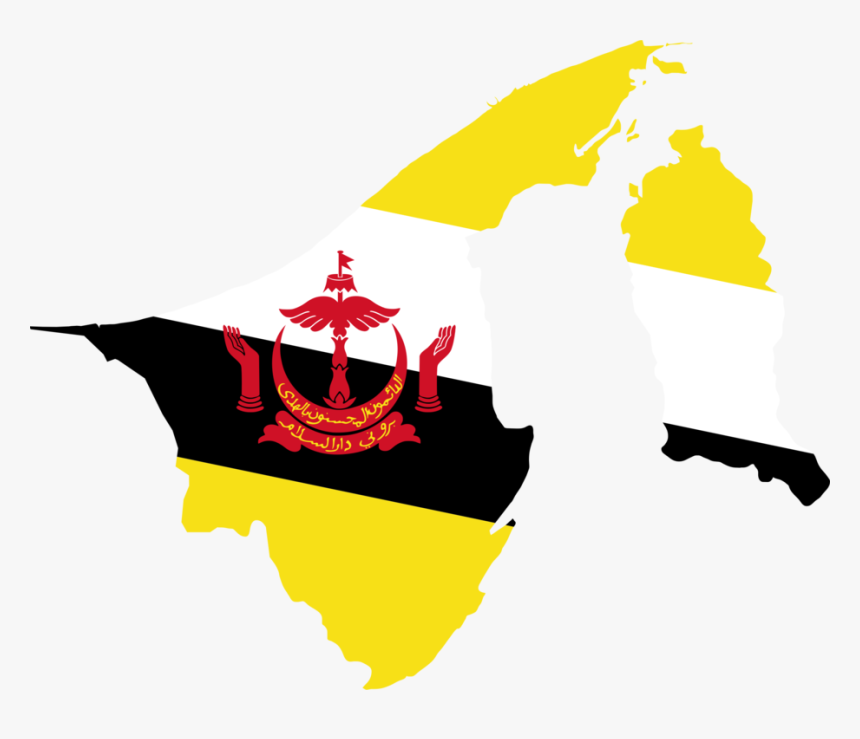 Flag Of Brunei National Flag Map - Brunei Flag And Map, HD Png Download, Free Download