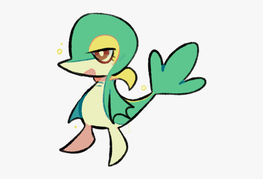 Shiny And Snivy - Cartoon, HD Png Download, Free Download