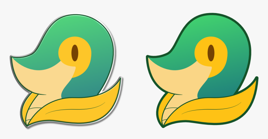 Snivy Pin Design, HD Png Download, Free Download