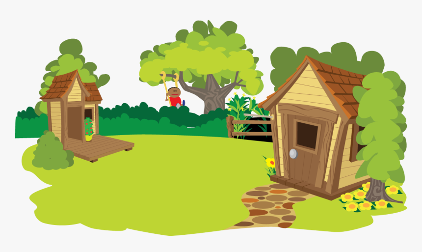 Kids Tree House Clipart Image Black And White Download Kids