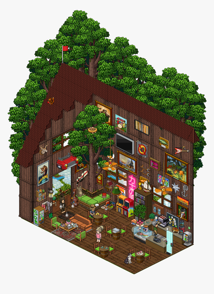 Habbo Hotel Tree House , Png Download - Habbo Hotel Tree House, Transparent Png, Free Download