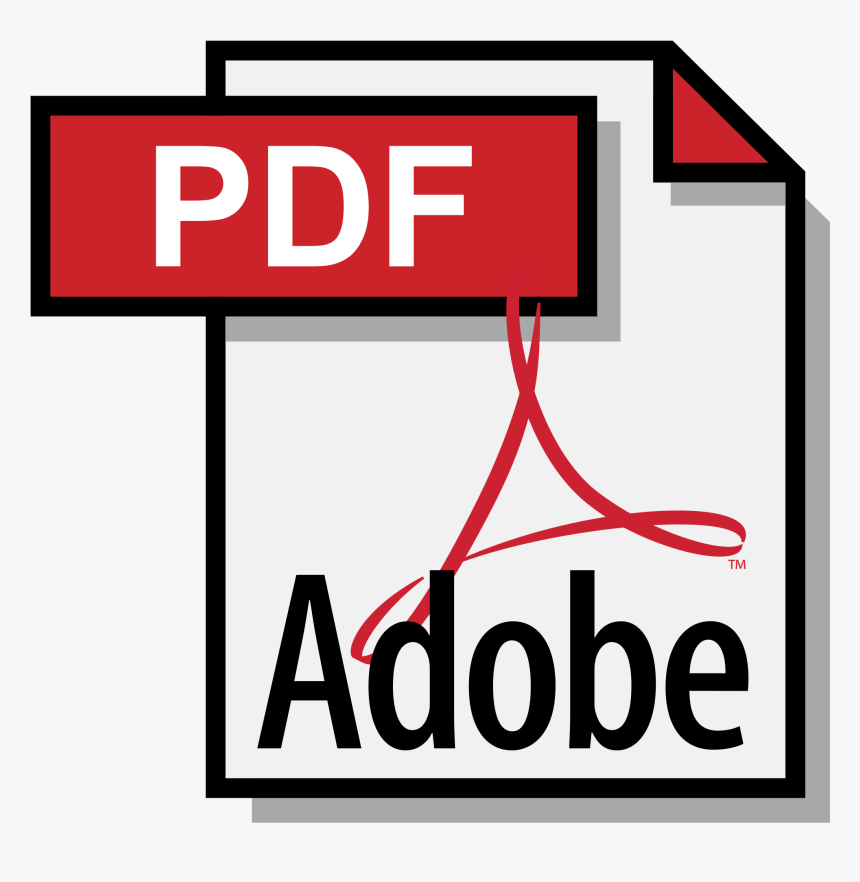 Adobe Pdf Logo Png Transparent - Pdf Logo, Png Download, Free Download