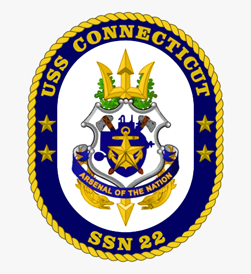 Uss Connecticut Crest - Uss Connecticut Ssn 22, HD Png Download, Free Download