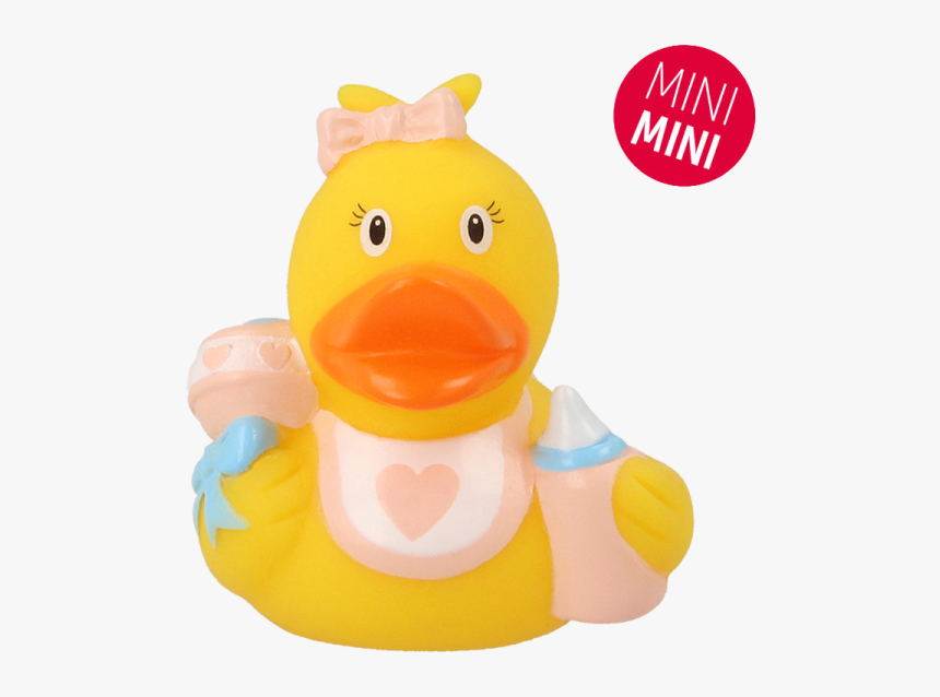 Lilalu Quietscheente Mini Baby Ente Mädchen Frontansicht - Bath Toy, HD Png Download, Free Download